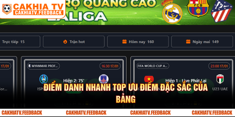 Điểm danh nhanh top ưu điểm đặc sắc của bảng