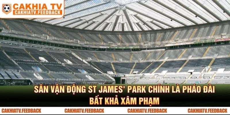 Sân vận động St James' Park chính là pháo đài bất khả xâm phạm